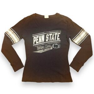 Knights Apparel Womens Penn State Nittany Lions Waffle Knit Sweater Navy Size M